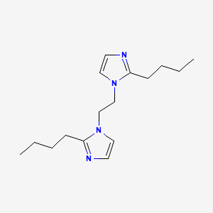 2-butyl-1-[2-(2-butyl-1H-imidazol-1-yl)ethyl]-1H-imidazole