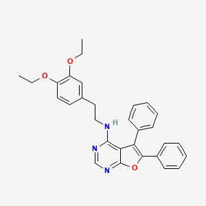 N-[2-(3,4-diethoxyphenyl)ethyl]-5,6-diphenylfuro[2,3-d]pyrimidin-4-amine