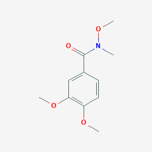 molecular formula C11H15NO4 B116032 N,3,4-三甲氧基-N-甲基苯甲酰胺 CAS No. 155586-38-2
