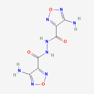 4-amino-N'-(4-amino-1,2,5-oxadiazole-3-carbonyl)-1,2,5-oxadiazole-3-carbohydrazide