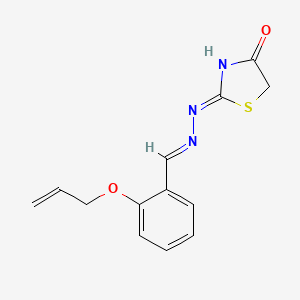 2-{(2E)-2-[2-(prop-2-en-1-yloxy)benzylidene]hydrazinyl}-1,3-thiazol-4(5H)-one