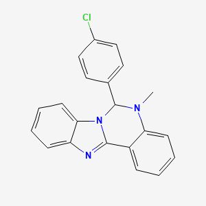 6-(4-Chlorophenyl)-5-methyl-5,6-dihydrobenzimidazo[1,2-c]quinazoline