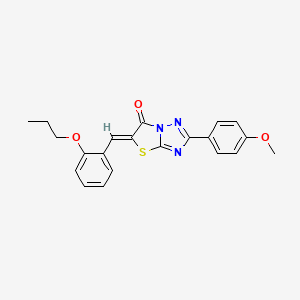 (5Z)-2-(4-methoxyphenyl)-5-(2-propoxybenzylidene)[1,3]thiazolo[3,2-b][1,2,4]triazol-6(5H)-one