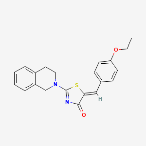 (5Z)-2-(3,4-dihydro-1H-isoquinolin-2-yl)-5-[(4-ethoxyphenyl)methylidene]-1,3-thiazol-4-one