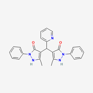 4,4'-(pyridin-2-ylmethanediyl)bis(3-methyl-1-phenyl-1H-pyrazol-5-ol)