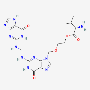 molecular formula C₁₉H₂₅N₁₁O₅ B1160367 Guaninyl Valacyclovir 