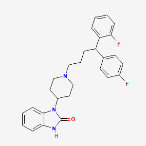 molecular formula C₂₈H₂₉F₂N₃O B1160396 4-Desfluoro-2-fluoro pimozide 