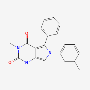 molecular formula C21H19N3O2 B11603971 1,3-dimethyl-6-(3-methylphenyl)-5-phenyl-1H-pyrrolo[3,4-d]pyrimidine-2,4(3H,6H)-dione 