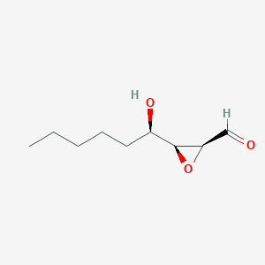 B116040 (2S,3S)-3-[(1R)-1-hydroxyhexyl]oxirane-2-carbaldehyde CAS No. 152322-55-9
