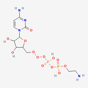 molecular formula C₁₁H₁₈Na₂N₄O₁₁P₂ B1160415 Cytidine diphosphate ethanolamine disodium salt 
