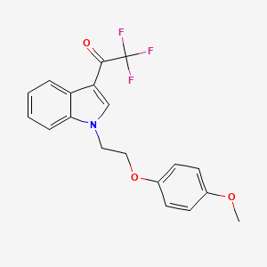 2,2,2-Trifluoro-1-[1-[2-(4-methoxyphenoxy)ethyl]-1H-indol-3-yl]ethanone