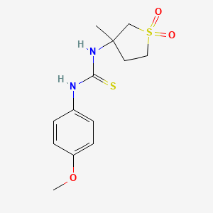 3-({[(4-Methoxyphenyl)amino]thioxomethyl}amino)-3-methylthiolane-1,1-dione