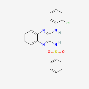 N-[3-(2-chloroanilino)quinoxalin-2-yl]-4-methylbenzenesulfonamide