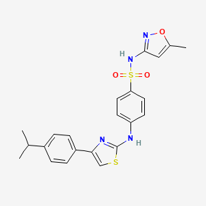 N-(5-methyl-1,2-oxazol-3-yl)-4-({4-[4-(propan-2-yl)phenyl]-1,3-thiazol-2-yl}amino)benzenesulfonamide