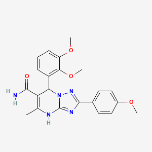 7-(2,3-Dimethoxyphenyl)-2-(4-methoxyphenyl)-5-methyl-4,7-dihydro-[1,2,4]triazolo[1,5-a]pyrimidine-6-carboxamide