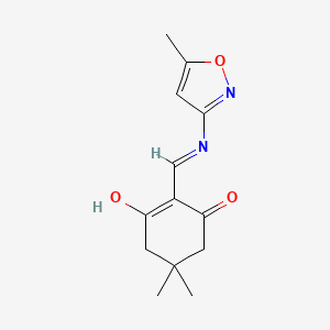 5,5-Dimethyl-2-{[(5-methyl-1,2-oxazol-3-yl)amino]methylidene}cyclohexane-1,3-dione