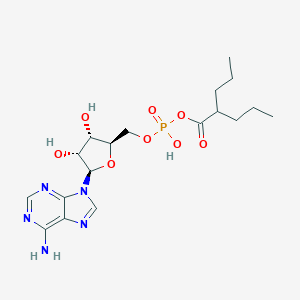 molecular formula C18H28N5O8P B116044 Valproyl-adenylic acid CAS No. 140233-88-1