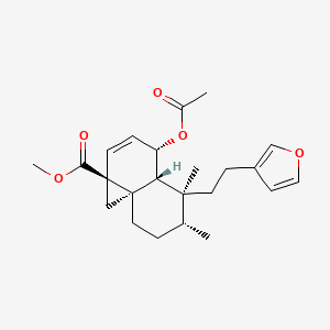 molecular formula C23H30O5 B1160446 甲基多那酯 A 乙酸盐 CAS No. 349487-98-5