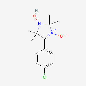 molecular formula C13H17ClN2O2 B11604576 4-(4-Chlorophenyl)-2,2,5,5-tetramethyl-2,5-dihydro-1H-imidazol-1-ol 3-oxide 