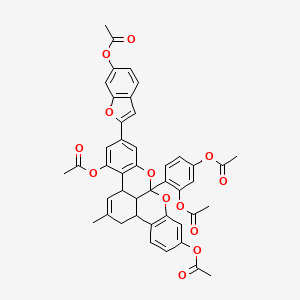 molecular formula C44H36O13 B1160462 桑呋喃 G 五乙酸酯 CAS No. 99217-75-1