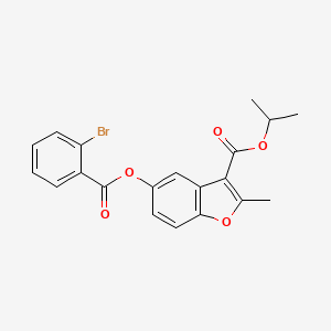 Propan-2-yl 5-{[(2-bromophenyl)carbonyl]oxy}-2-methyl-1-benzofuran-3-carboxylate