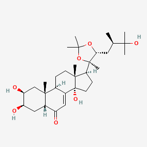 molecular formula C31H50O7 B1160472 Makisterone A 20,22-monoacetonide CAS No. 245323-24-4
