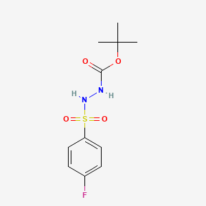 Tert-butyl 2-[(4-fluorophenyl)sulfonyl]hydrazinecarboxylate