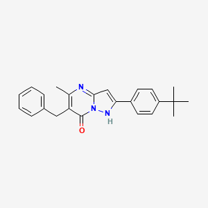 6-Benzyl-2-(4-tert-butylphenyl)-5-methylpyrazolo[1,5-a]pyrimidin-7-ol