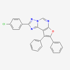 2-(4-Chlorophenyl)-8,9-diphenylfuro[3,2-e][1,2,4]triazolo[1,5-c]pyrimidine