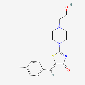 (5Z)-2-[4-(2-hydroxyethyl)piperazin-1-yl]-5-(4-methylbenzylidene)-1,3-thiazol-4(5H)-one