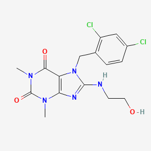 7-(2,4-dichlorobenzyl)-8-[(2-hydroxyethyl)amino]-1,3-dimethyl-3,7-dihydro-1H-purine-2,6-dione