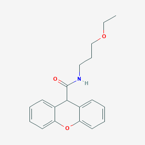 molecular formula C19H21NO3 B11604773 N-(3-ethoxypropyl)-9H-xanthene-9-carboxamide 