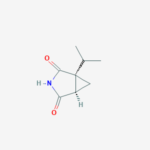 B116048 (1R,5R)-1-propan-2-yl-3-azabicyclo[3.1.0]hexane-2,4-dione CAS No. 148236-94-6