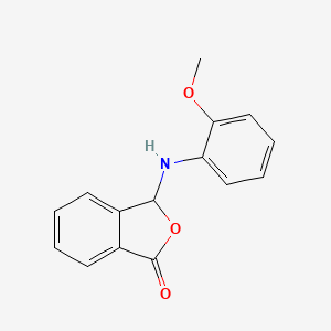 molecular formula C15H13NO3 B11604806 3-[(2-methoxyphenyl)amino]-2-benzofuran-1(3H)-one 