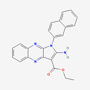 ethyl 2-amino-1-(naphthalen-2-yl)-1H-pyrrolo[2,3-b]quinoxaline-3-carboxylate