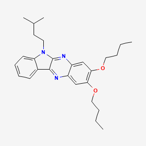 2,3-dibutoxy-6-(3-methylbutyl)-6H-indolo[2,3-b]quinoxaline