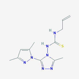 1-allyl-3-(3-(3,5-dimethyl-1H-pyrazol-1-yl)-5-methyl-4H-1,2,4-triazol-4-yl)thiourea