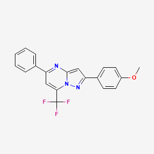 2-(4-Methoxyphenyl)-5-phenyl-7-(trifluoromethyl)pyrazolo[1,5-a]pyrimidine