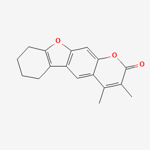 3,4-dimethyl-6,7,8,9-tetrahydro-2H-[1]benzofuro[3,2-g]chromen-2-one