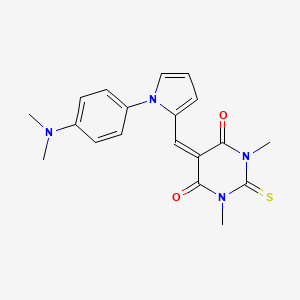 5-({1-[4-(dimethylamino)phenyl]-1H-pyrrol-2-yl}methylidene)-1,3-dimethyl-2-thioxodihydropyrimidine-4,6(1H,5H)-dione