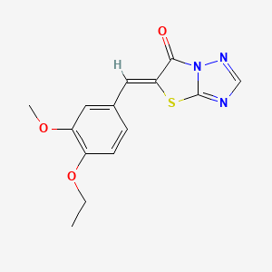 (5Z)-5-(4-ethoxy-3-methoxybenzylidene)[1,3]thiazolo[3,2-b][1,2,4]triazol-6(5H)-one