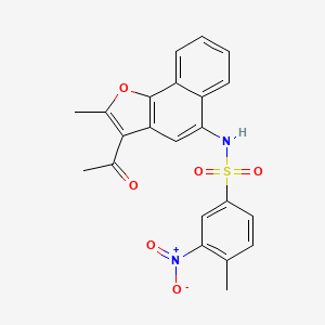 N-(3-acetyl-2-methylnaphtho[1,2-b]furan-5-yl)-4-methyl-3-nitrobenzenesulfonamide