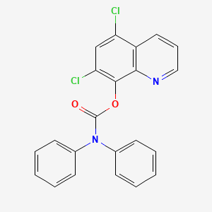 5,7-Dichloroquinolin-8-yl diphenylcarbamate