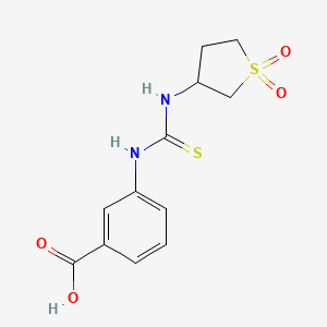 3-({[(1,1-Dioxothiolan-3-yl)amino]thioxomethyl}amino)benzoic acid