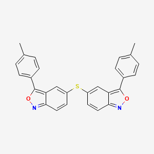 3-(4-Methylphenyl)-5-{[3-(4-methylphenyl)-2,1-benzoxazol-5-YL]sulfanyl}-2,1-benzoxazole