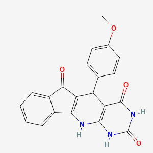 2-(4-methoxyphenyl)-5,7,9-triazatetracyclo[8.7.0.03,8.011,16]heptadeca-1(10),3(8),11,13,15-pentaene-4,6,17-trione