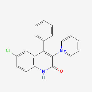 1-(6-Chloro-2-oxo-4-phenyl-1,2-dihydroquinolin-3-yl)pyridinium