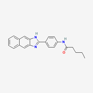 N-[4-(1H-naphtho[2,3-d]imidazol-2-yl)phenyl]pentanamide