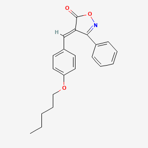 (4E)-4-[4-(pentyloxy)benzylidene]-3-phenyl-1,2-oxazol-5(4H)-one