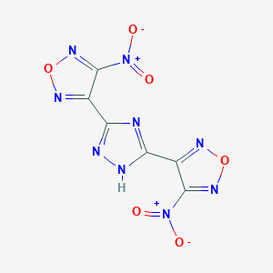 3-Nitro-4-[5-(4-nitro-1,2,5-oxadiazol-3-yl)-4H-1,2,4-triazol-3-yl]-1,2,5-oxadiazole